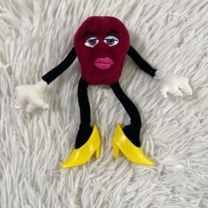 Vintage 1988 Applause California Raisins Bendable Plush Female Raisin 7” 80s Vtg